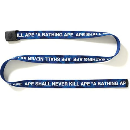 BAPE Color Camo Logo Gi Belt Belt Blue