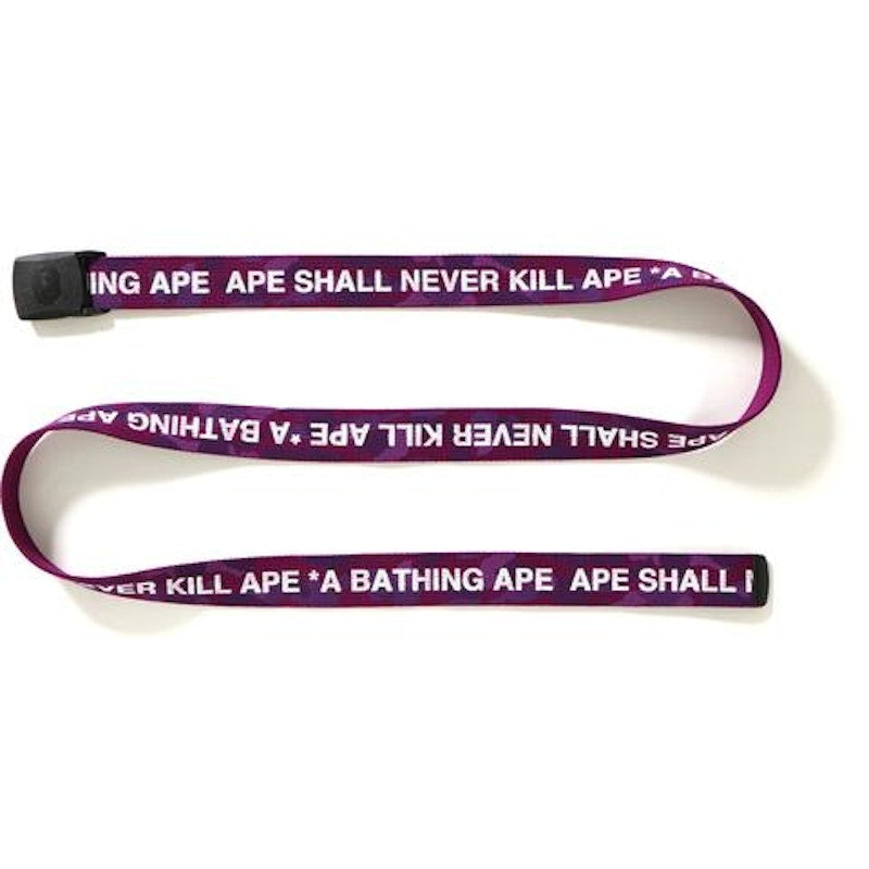BAPE Color Camo Logo Gi Belt Belt Purple