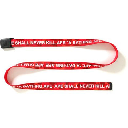 BAPE Color Camo Logo Gi Belt Belt Red