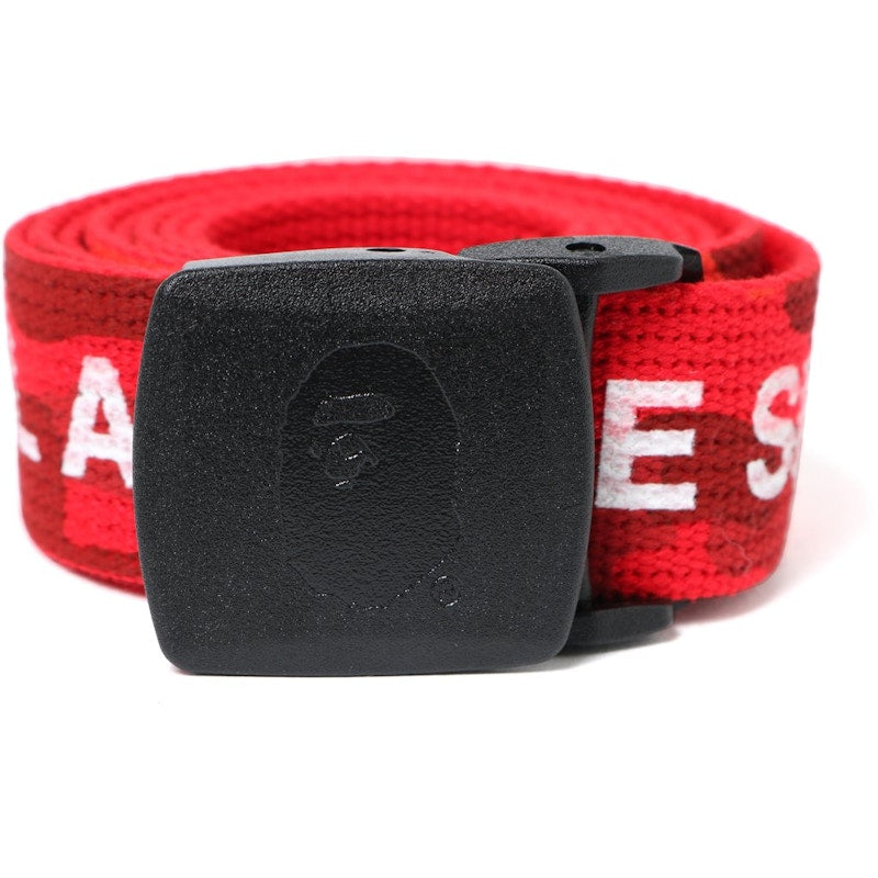 BAPE Color Camo Logo Gi Belt Belt Red