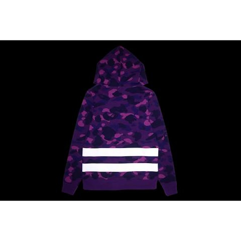 BAPE Color Camo Reflector Full Zip Hoodie (Ladies) Purple