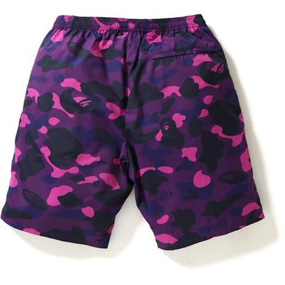 BAPE Color Camo Shark Beach Shorts Purple
