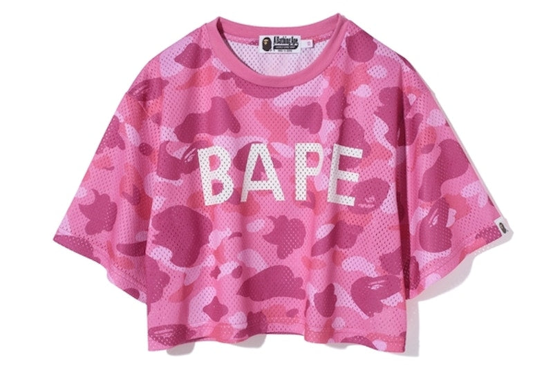 BAPE Color Camo Shark Big Tee (Ladies) Pink Camo/White
