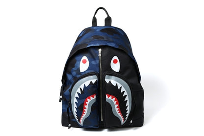 BAPE Color Camo Shark Day Pack Blue