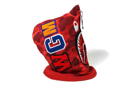BAPE Color Camo Shark Face Mask Red