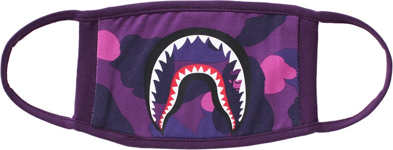 BAPE Color Camo Shark Mask Purple