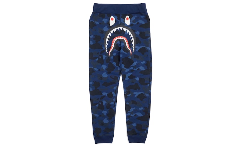 BAPE Color Camo Shark Slim Sweatpants Blue