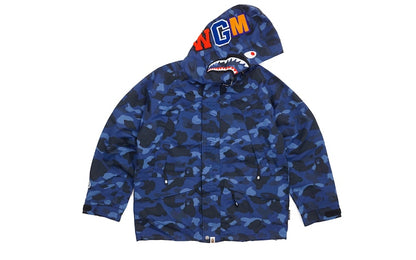 BAPE Color Camo Shark Snowboarding Jacket Blue