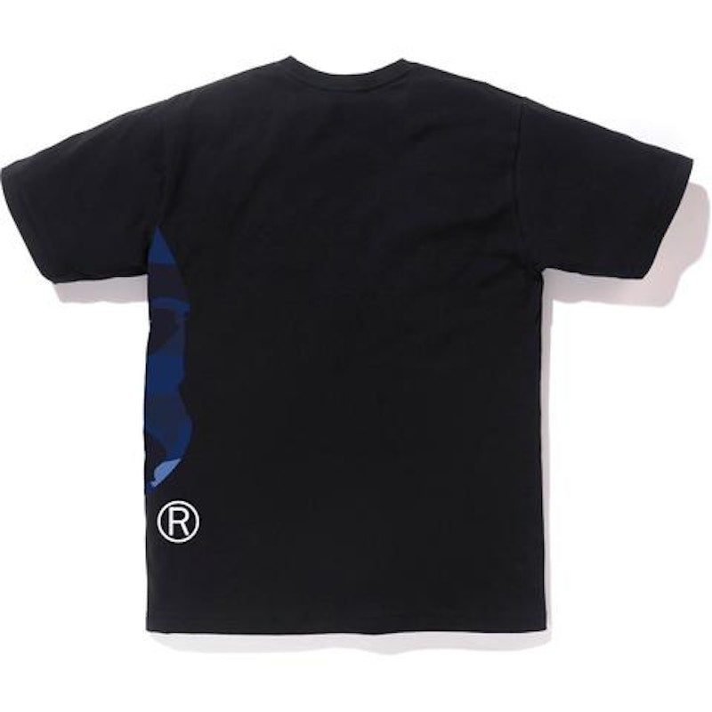 BAPE Color Camo Side Big Ape Head Tee Black/Navy
