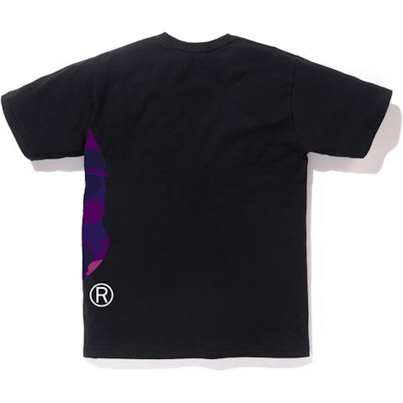 BAPE Color Camo Side Big Ape Head Tee Black/Purple