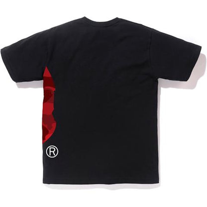 BAPE Color Camo Side Big Ape Head Tee Black/Red