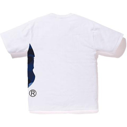 BAPE Color Camo Side Big Ape Head Tee White/Navy
