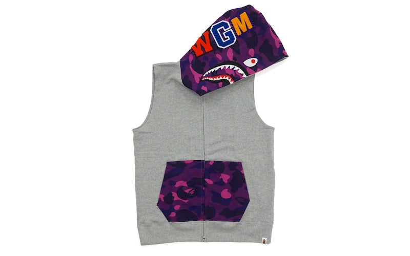 BAPE Color Camo Sleeveless Shark Grey/Purple