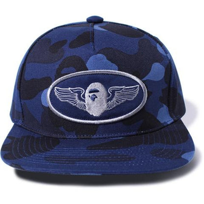 BAPE Color Camo Snap Back Cap M Navy