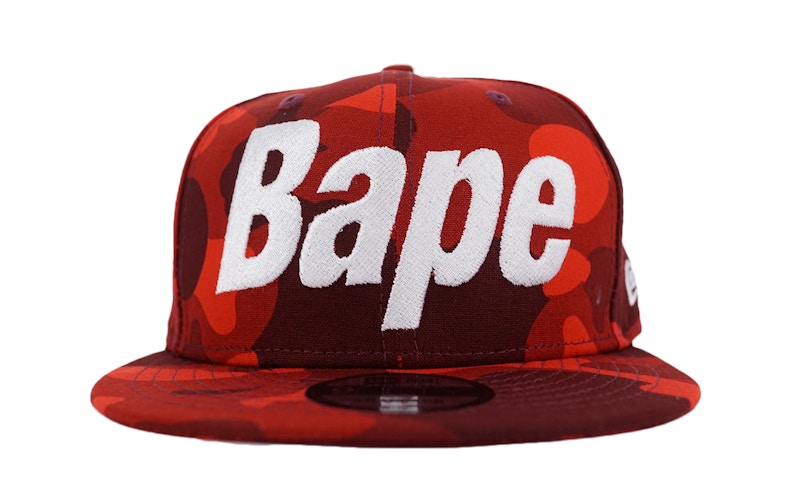 BAPE Color Camo Snapback Red