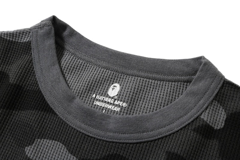 BAPE Color Camo Thermal L/S Tee Black