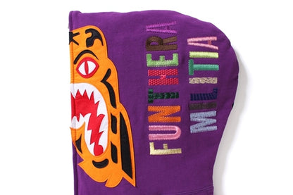 BAPE Color Camo Tiger Full Zip Hoodie Purple