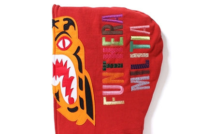 BAPE Color Camo Tiger Full Zip Hoodie Red