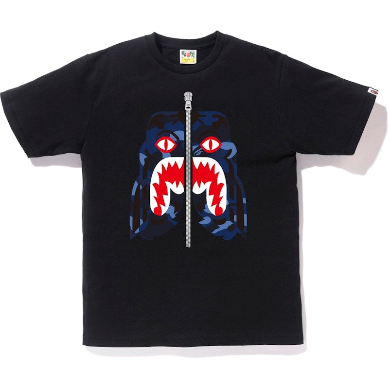 BAPE Color Camo Tiger Tee Black/Blue