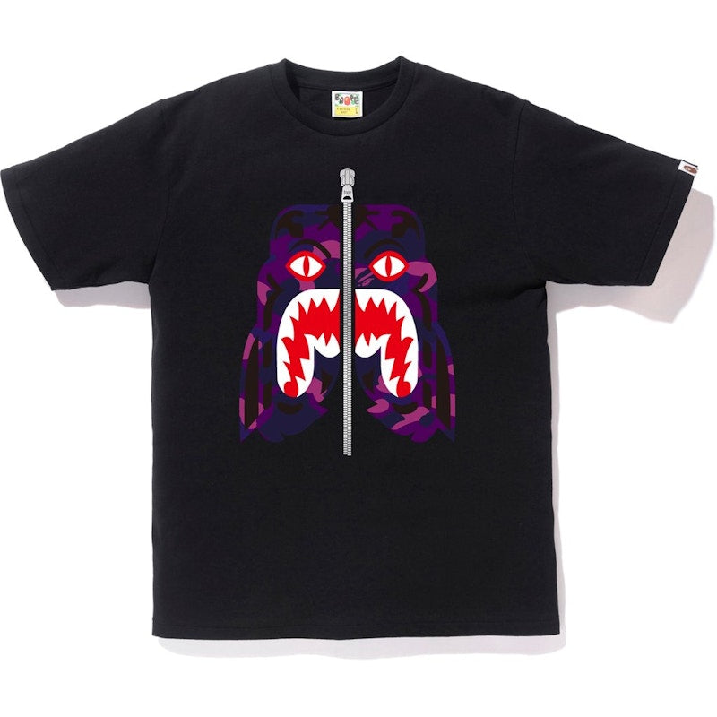BAPE Color Camo Tiger Tee Black/Purple