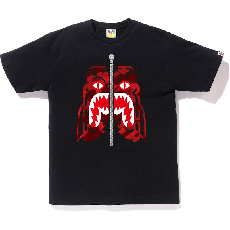 BAPE Color Camo Tiger Tee Black/Red