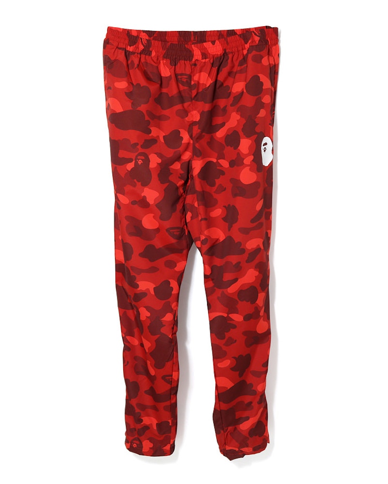 BAPE Color Camo Track Pants Red