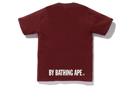 BAPE Colors Ape Face Tee Burgundy