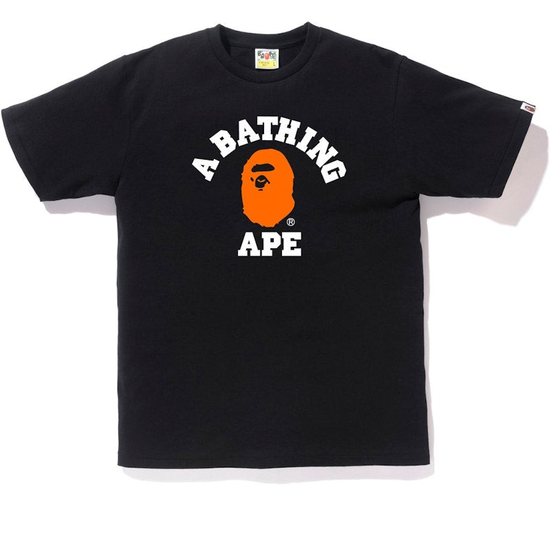 BAPE Colors College Tee Black