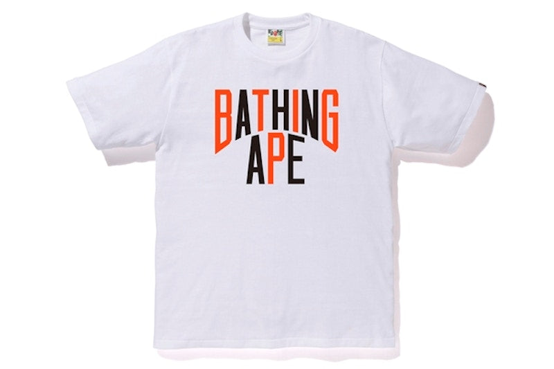 BAPE Colors NYC Logo Tee White