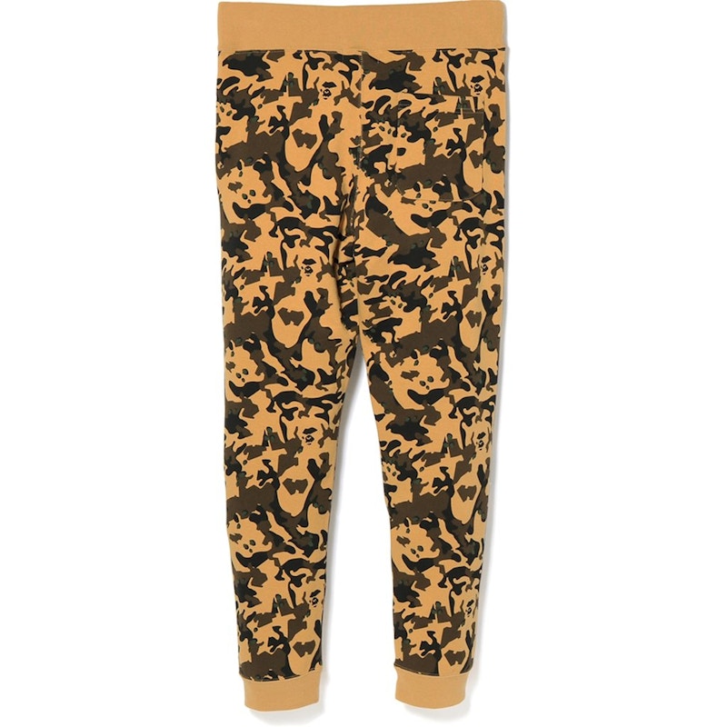 BAPE Desert Camo Shark Slim Sweat Pants Yellow