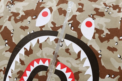 BAPE Desert Camo Shark Tee Beige