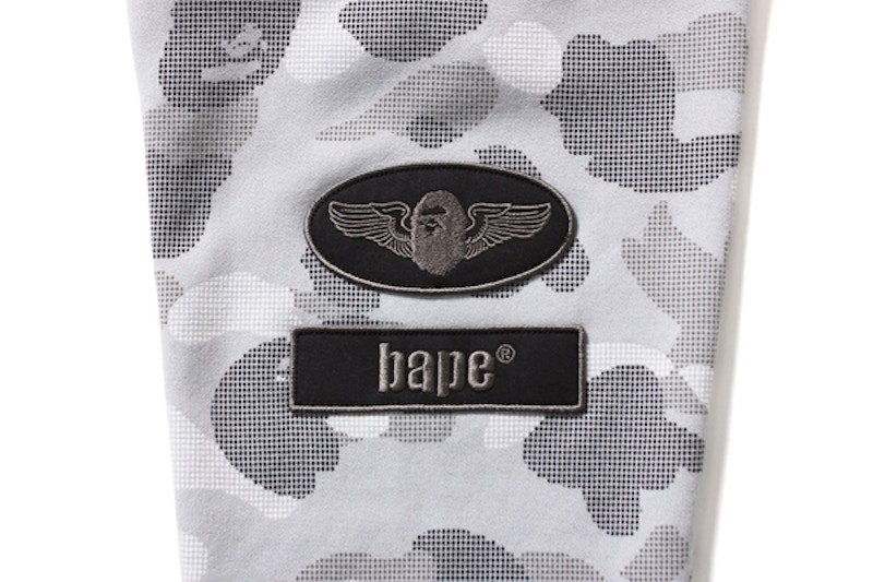 BAPE Dot Camo Shark Wide Full Zip Hoodie Gray
