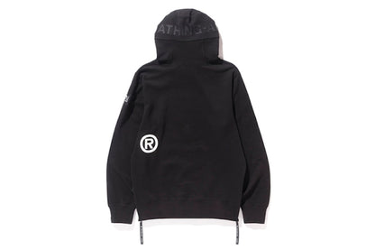 BAPE Double Knit High Neck Pullover Hoodie Black