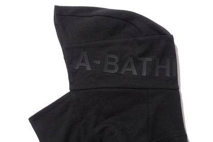 BAPE Double Knit High Neck Pullover Hoodie Black
