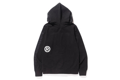 BAPE Double Knit Shark Full Zip Hoodie Black