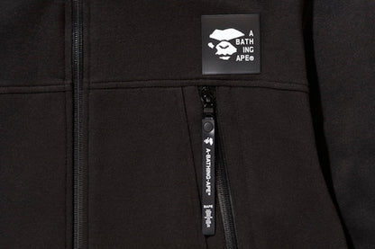 BAPE Double Knit Shark Full Zip Hoodie Black