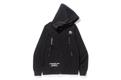 BAPE Double Knit Shark Full Zip Hoodie Black