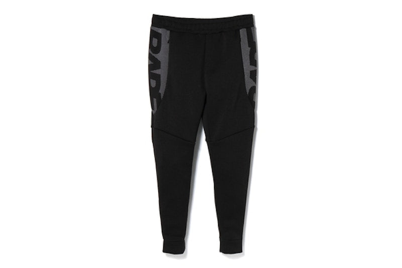 BAPE Double Knit Slim Sweat Pants (FW18) Black