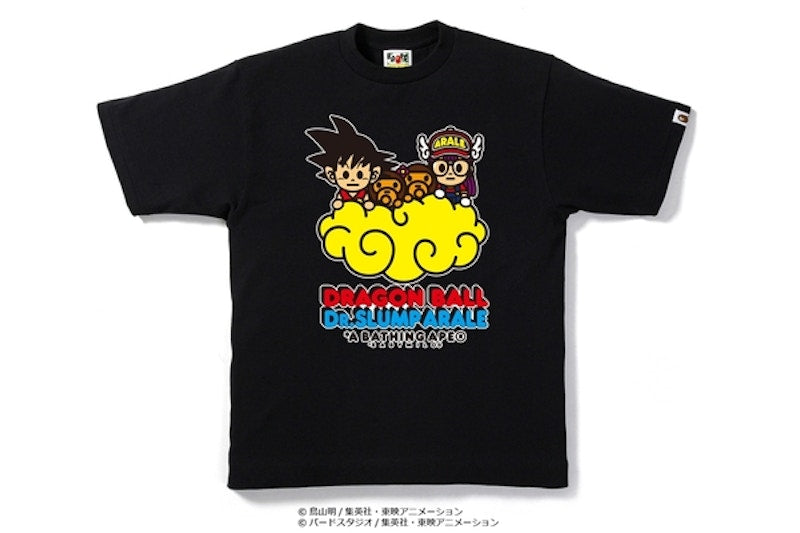 BAPE Dragon Ball & Dr. Slump Araletee 2 Black