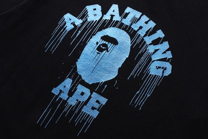 BAPE Drip College Tee Black/Blue