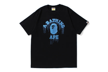 BAPE Drip College Tee Black/Blue