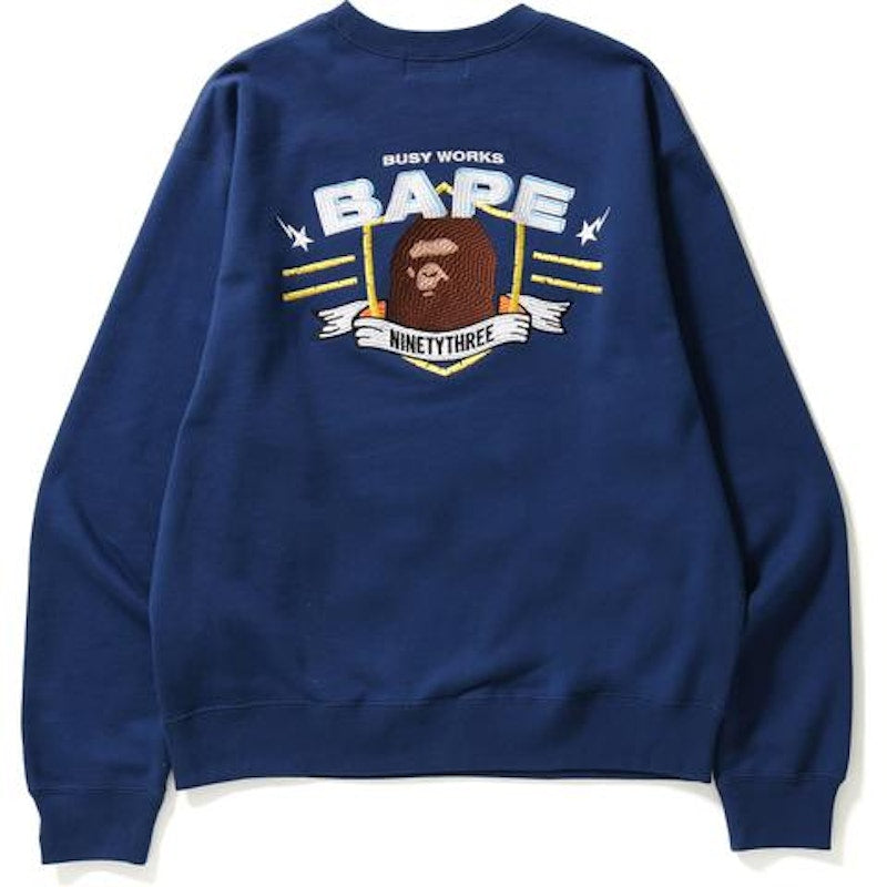 BAPE Embroidery Crewneck Crewneck Navy