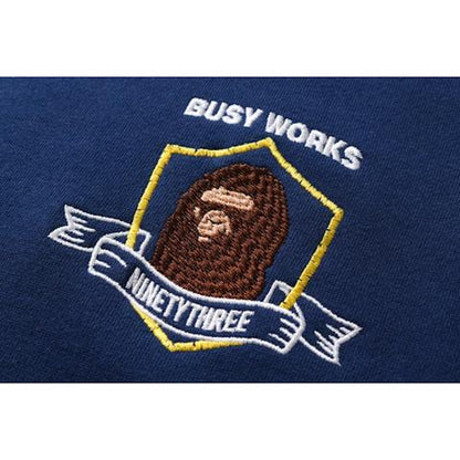 BAPE Embroidery Crewneck Crewneck Navy