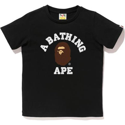 BAPE Embroidery Style College Tee Tee (Ladies) Black