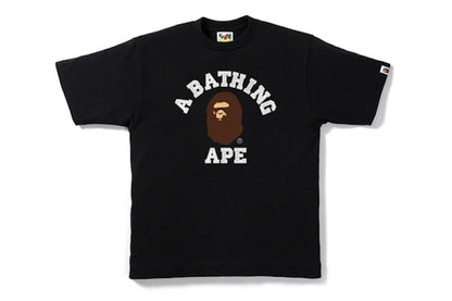 BAPE Embroidery Style College Tee Black