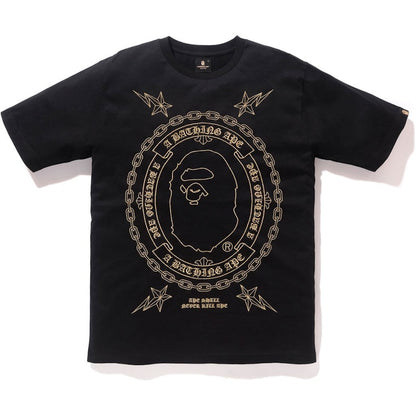 BAPE Embroidery Tee Black