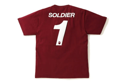 BAPE Foam Bape FC Tee Burgundy