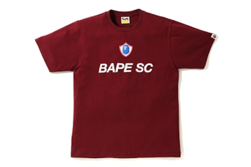 BAPE Foam Bape FC Tee Burgundy