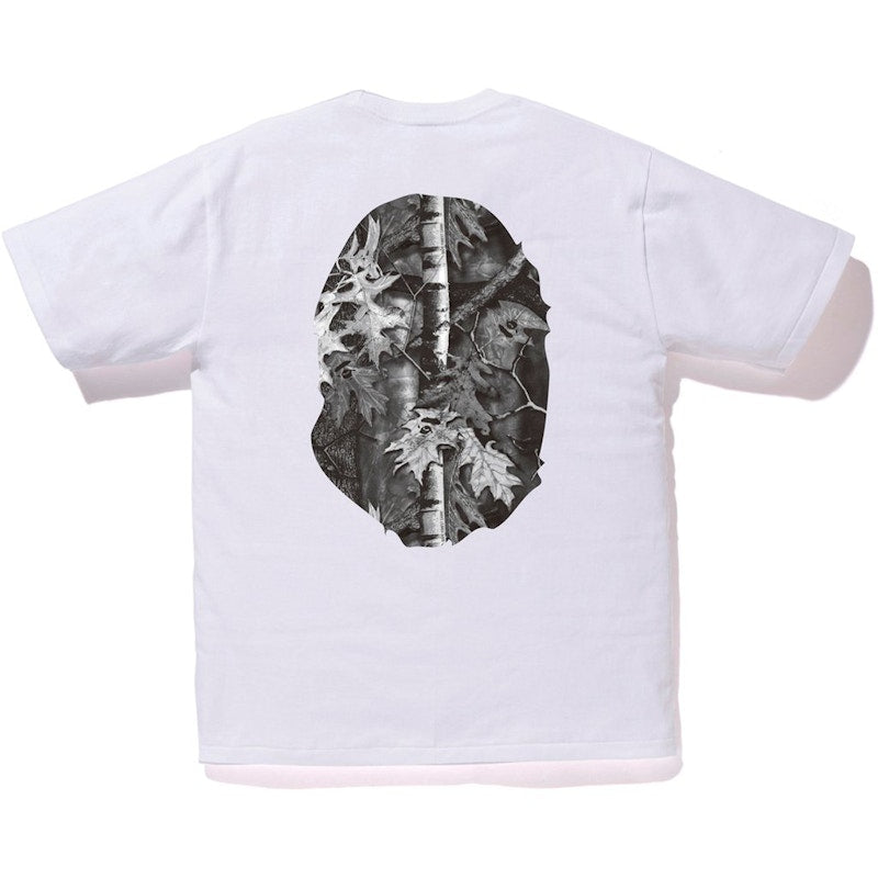 BAPE Forest Camo Big Ape Head Tee White/Black