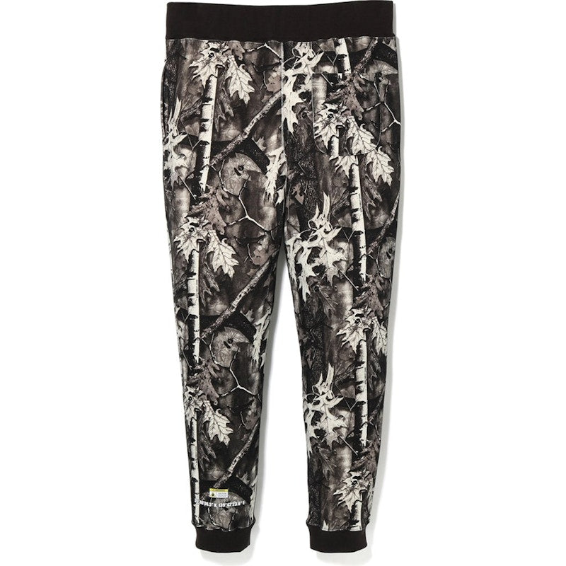 BAPE Forest Camo Slim Sweat Pants Black